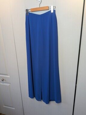 JACQUES VERT Collection Wide Leg Pants Blue Color Size 6 (Run Smaller) Elegant
